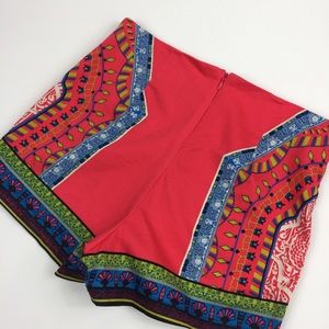 Flying Tomato BOHO Geometric High Rise Short S